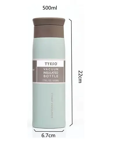 Термос Tyeso 500 мл из нержавеющей стали зеленый - фото 2