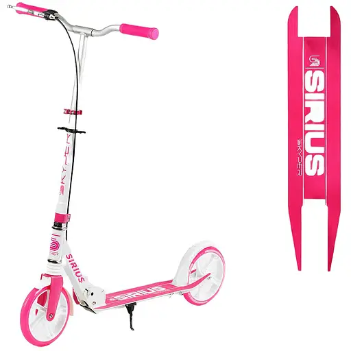 Самокат Best Scooter 88-98х53х10.5 см Розово-белый 000255869