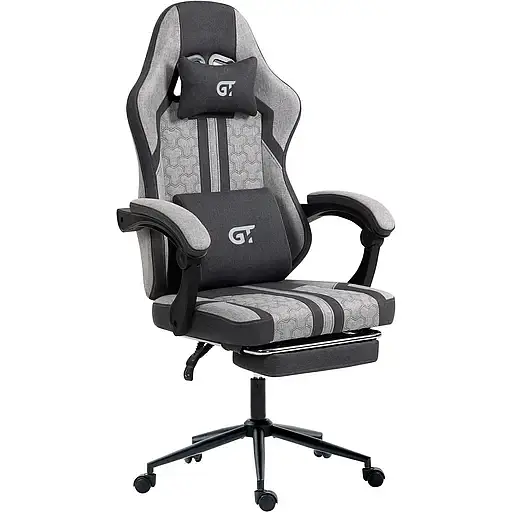Геймерське крісло GT Racer X-2337 Fabric Gray - фото 3
