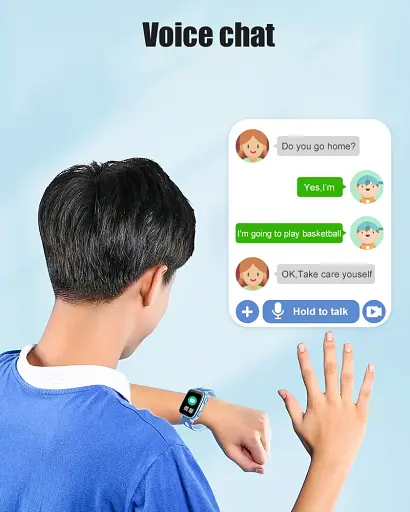 Смарт годинник-телефон дитячі Wonlex CT23 з відеодзвінком WI-FI GPS SIM-карта Blue (18354) - фото 7