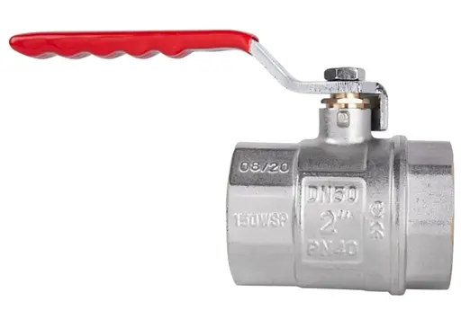 Кран кульовий Thermo Alliance Standart 2" ВВ прямий, нікель, PN40, важіль SD600NW50PN40 - фото 2