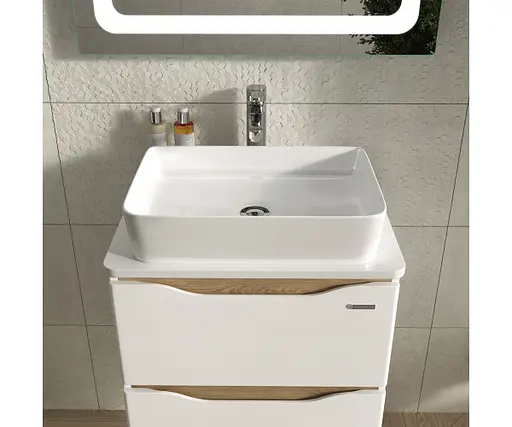 Тумба підвісна Sanwerk Ліга Air 60 мессина з Топ панеллю та умивальником Rapid 50x35 (MV0000906) - фото 5