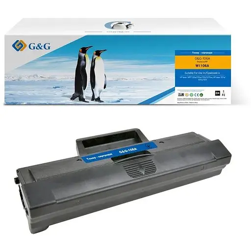 Картридж GG для HP 106A M107a/107r/107w/135a/135r/135w/137fnw W1106A Black 1000 стр. teh0015371 - фото 1