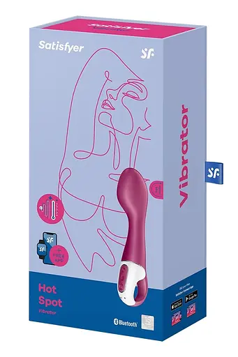 Вібратор Satisfyer Hot Spot 21 см бордовий - фото 5