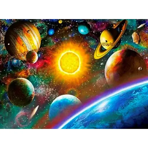 Алмазна вишивка 40*50 на підрамнику повна викладка Магія Космосу - фото 1