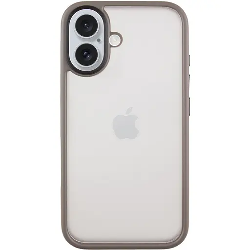 Чохол Epik TPU+PC Metal Buttons для Apple iPhone 16, 6.1 Сірий