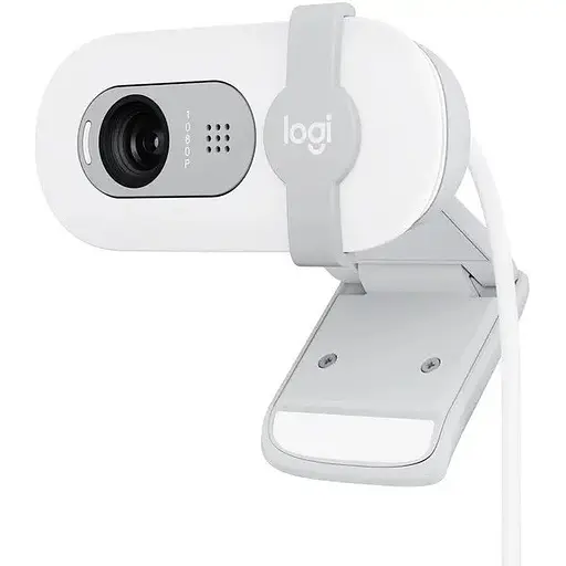 Веб-камера Logitech Brio 100 Off White (960-001617) - фото 2