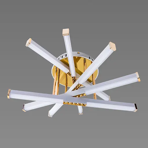 Люстра светодиодная акриловая Sirius B YH839/5 WT+GD 65W