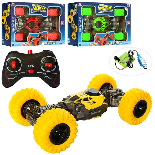 Машина на радіокеруванні, акумулятор, 32 см, 1:16, трюкова, USB-зарядка, 38x25x10.5 см, 8023 (В асортименті) - фото 2
