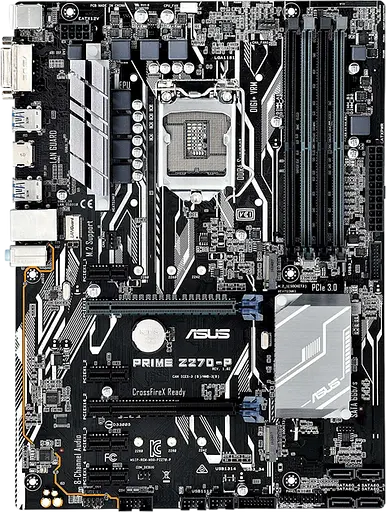 Материнская плата Asus Z270-P Prime rev 1.02 LGA 1151v1 (PRIME Z270-P rev 1.02) Б/У - фото 2