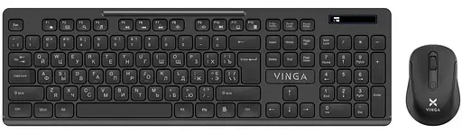 Комплект (Клавіатура та Миша) Vinga KBSW-100 Wireless (KBSW-100) Black - фото 1