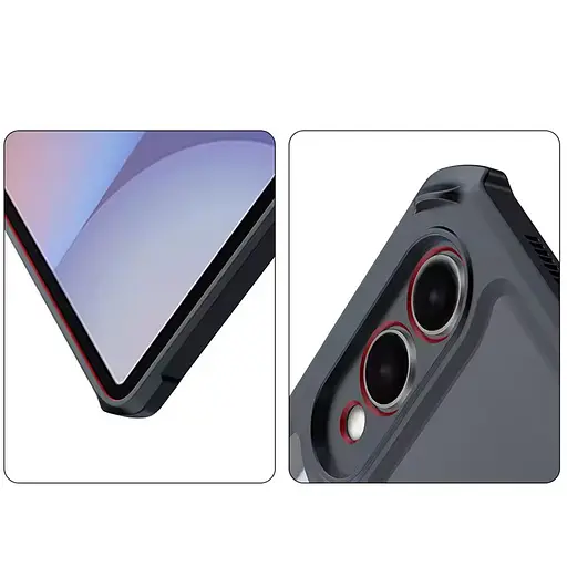 TPU+PC чохол Xundd Stand c посиленими кутами для Samsung Galaxy Tab S10+ / S9+ 12.4 Чорний - фото 4