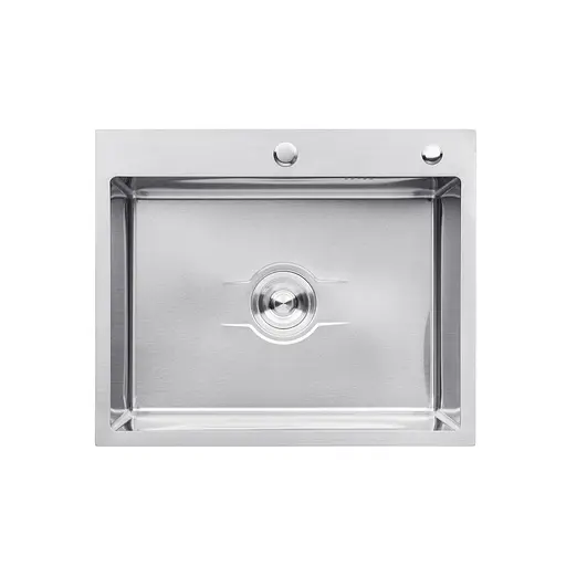 Кухонна мийка Kroner KRP Derby - 6050HM Brush (2,5/0,5 мм) CV027237, Нержавіюча сталь - фото 1