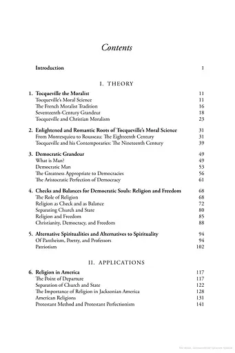 Tocqueville, Democracy, and Religion. Checks and Balances for Democratic Souls - фото 2