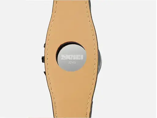 Чоловічий наручний класичний годинник Skmei 9249 (Чорний з чорним дисплеєм) - фото 9