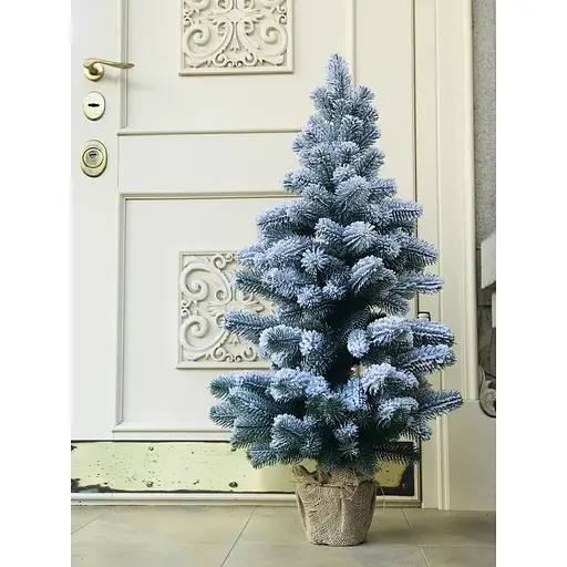 Ялинка Hvoya Premium лита в мішковині 90 см засніжена - фото 2