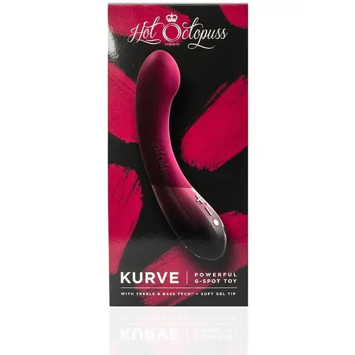 Вибратор для точки G Hot Octopuss Kurve Treble and Bass Technology 2 мотора мягкий кончик - фото 10