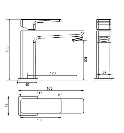 Смеситель для раковины Omnires Parma chrome (PM7410CR) - фото 2