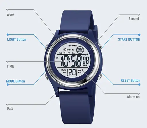 Часы Skmei Game Blue - фото 7