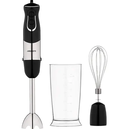 ARDESTO Блендер ручной HBK-800BR - 800Вт/венчик/чаша 0.6л/черный