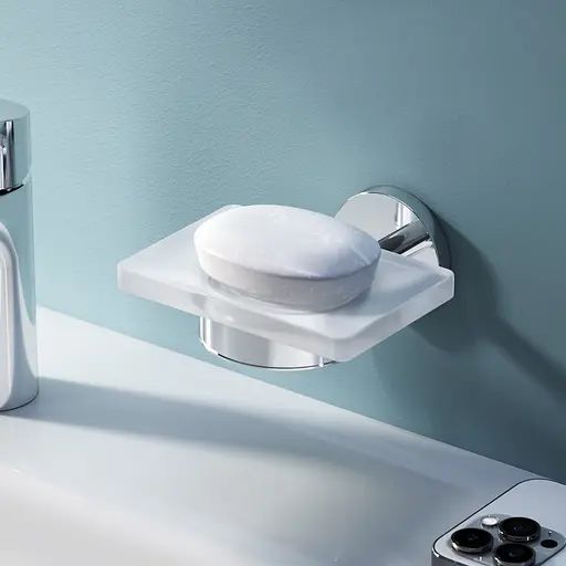 Мильниця Am.Pm X-Joy скляна настінна хром A85A34200, Хром - фото 2