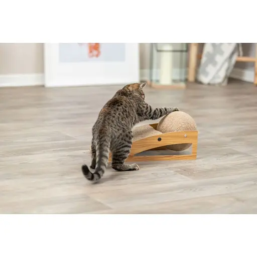 Дряпка Trixie для котів Рампа з м'ячем картон і МДФ 40х17х20 см [CD] - фото 6