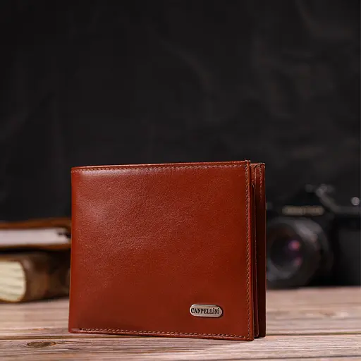 Мужской кожаный кошелек Canpellini 11х9.5х2 см acs0025676 - фото 6