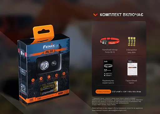 Налобний легкий ліхтарик Fenix HL16 (Рожевий) - фото 6