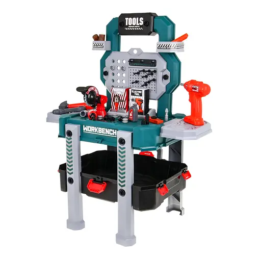 Майстерня Ramiz з інструментами для дітей DIY набір 2в1 синій 8028B - фото 2