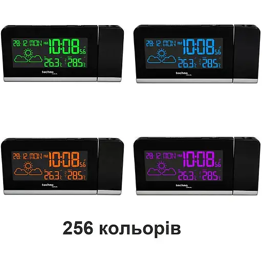 Часы проекционные Technoline WT539 Black (WT539) - фото 5