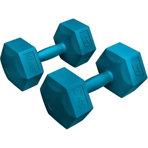 Гантели для фитнеса композитные Hop-Sport HS-C080DS 2х8кг голубой