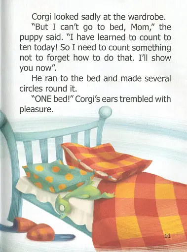 Малюк Коргі вчиться рахувати. Книжка-білінгва - фото 10