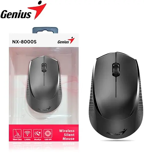 Мышь Genius NX-8000 Silent WL Black (31030025400) - фото 5