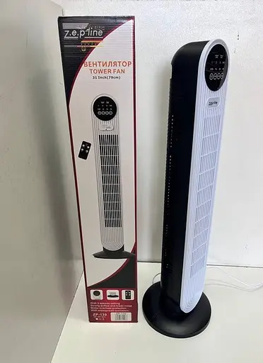 Напольный вентилятор от сети Zepline ZP-139 Ветродуйка 500Вт 3 режима с пультом и таймером Белый/Черный - фото 7