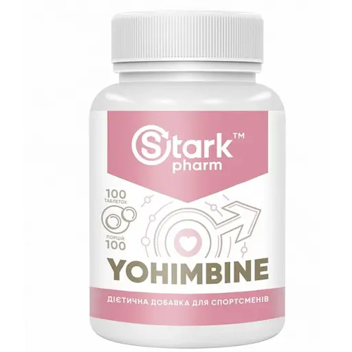 Жироспалювач Stark Pharm Stark Yohimbine 10 mg 100 tabs (1086-100-23-1063432-20)