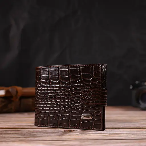 Мужской кожаный кошелек Canpellini 12.2х9.5х2 см acs0025622 - фото 6