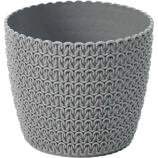 Вазон Lamela 22 см сірий (000024199) - фото 1