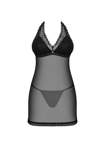 Комплект белья Obsessive Medilla XL/2XL черный - фото 5