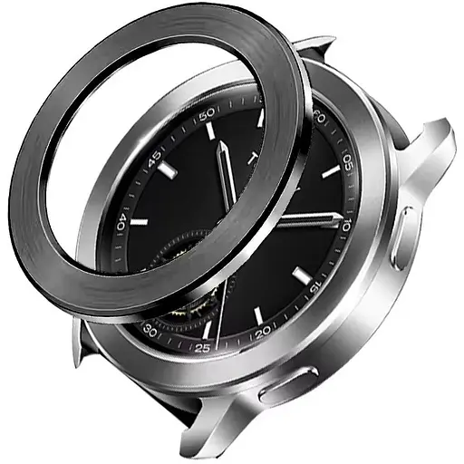 Безель металевий Sikai для смартгодинника Xiaomi Watch S3/S4 Automatic Topic Recognition Black