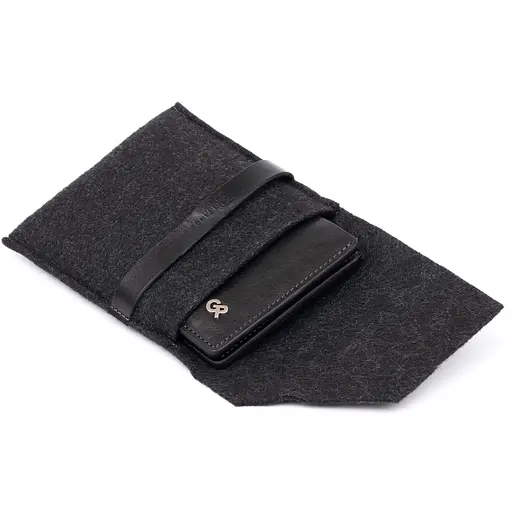 Кожаный портмоне Grande Pelle 9х10х1 см acs0016121 - фото 5