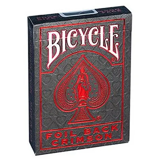 Карти гральні United States Playing Card Company Bicycle Foil Back Crimson (red) (02440) - фото 1