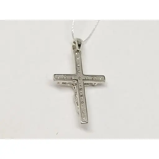 Золотой крестик Империя золота Распятие Христа с фианитами. КР298БИ - фото 4