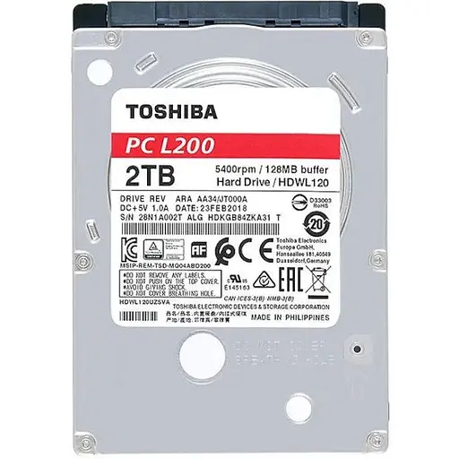 Жесткий диск Toshiba L200 2TB HDWL120UZSVA - фото 2