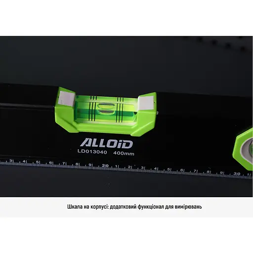 Рівень будівельний Alloid з магнітом 3 капсули 100 см (LD-013100) - фото 4