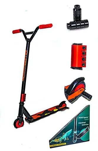 Самокат трюковий Scale Sports 48.5х10х85 см Червоний 000231715 - фото 2