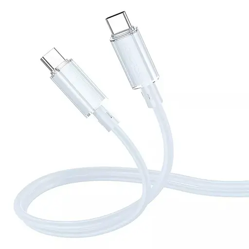 Дата кабель Borofone BX112 Lemon Type-C to Type-C 60W (1m) Blue - фото 2