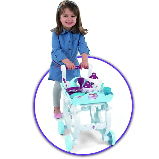 Игровой набор Smoby Toys Тележка Фроузен-2 Съемная поднос и сервиз 17 аксессуаров (310517) - фото 3