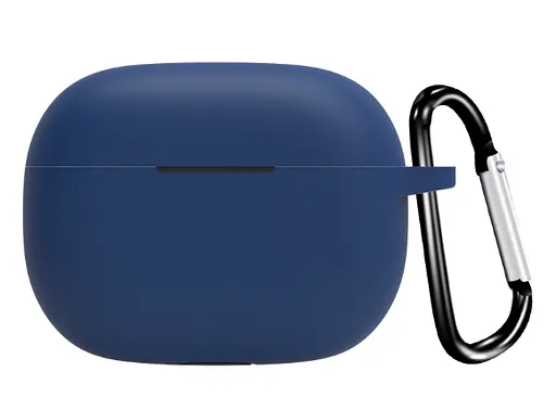 Чохол-накладка DK для Realme Buds T300 Silicone Candy Friendly з карабіном (017219) (dark blue) - фото 2