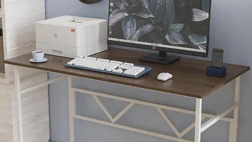 Комп'ютерний стіл Ferrum-decor Раян 75x120x70 білий ДСП Дуб Сонома Труфель 16мм (FRD-101163) - фото 5