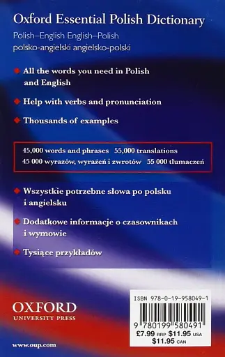 Oxford Essential Polish Dictionary. Polish-English/English-Polish/Polsko-Angielski/Angielsko-Polski - фото 2